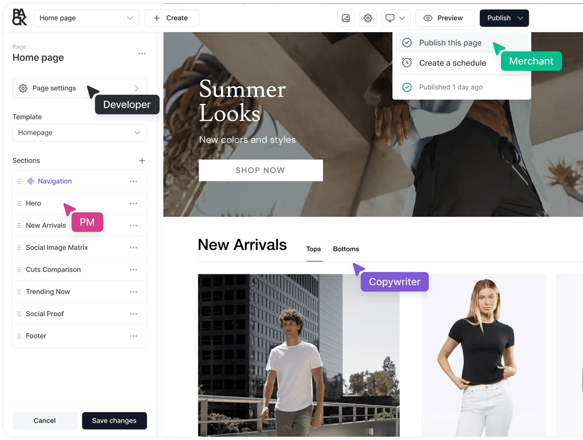 Ecommerce teams in Pack
